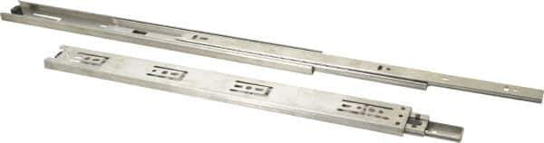 Sugatsune - 15-3/4" Slide Length, 16" Travel Length, Stainless Steel Ball Bearing Slide - 79 Lb Capacity at Full Extension - Eagle Tool & Supply