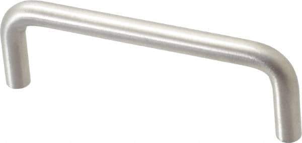Sugatsune - 5/16" Handle Diam, Satin Finish Stainless Steel Drawer Pull - 1-11/32" Projection, 3-1/2" Center to Center, 316 Grade, 3-13/16" Wide - Eagle Tool & Supply
