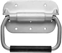 Value Collection - 4-3/4" Wide Plate x 2-3/4" High Plate, 4-3/8" Bail ID, Spring Loaded Chest Handle - 5.06" Wide x 4-3/8" High, Caustic Dipped & Alodine Finish - Eagle Tool & Supply