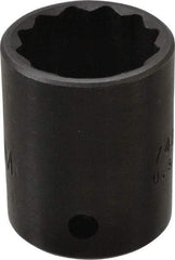 Proto - 1/2" Drive 23mm Standard Impact Socket - 6 Points, 1-1/2" OAL - Eagle Tool & Supply