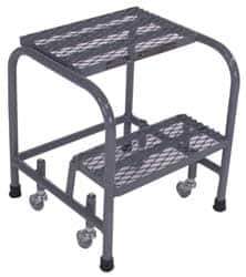 Cotterman - 20" 2 Step Ladder - 350 Lb Capacity, 20" Platform Height, 18" Base Width x 19" Depth, Grip Strut - Eagle Tool & Supply