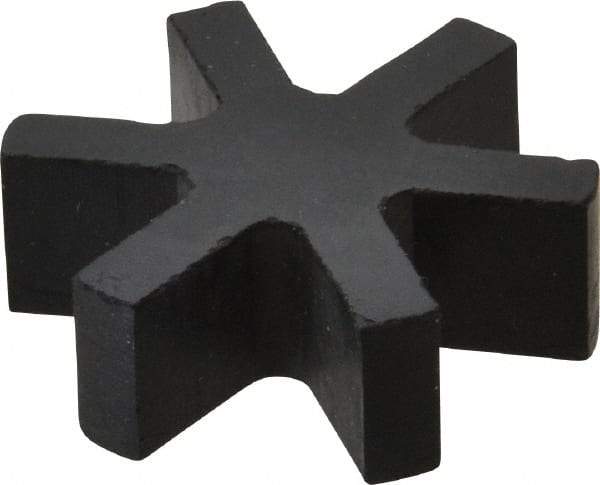 Boston Gear - 5/8" Max Bore Diam, FC12 Coupling Size, Flexible 3-Jaw Insert Coupling - 1-1/4" OD, Rubber, Order 2 Hubs & 1 Insert for Complete Coupling - Eagle Tool & Supply