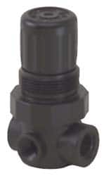Norgren - 1/4 NPT, 150 Max Supply Pressure, Plastic Miniature Regulator, Pressure Gauge Not Included - Eagle Tool & Supply