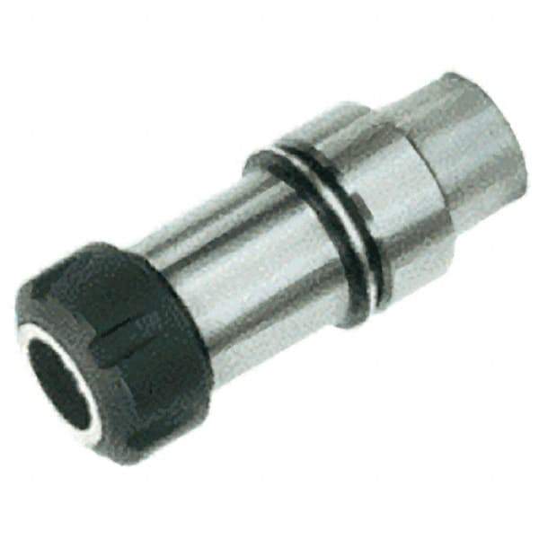 Iscar - 1mm to 13mm Capacity, 75mm Projection, HSK63E Hollow Taper, ER20 Collet Chuck - 0.0001" TIR, Through-Spindle - Exact Industrial Supply