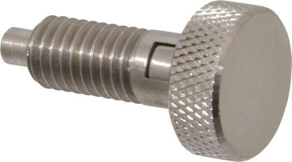 Gibraltar - 1/2-13, 0.65" Thread Length, 1/4 to 1/4" Max Plunger Diam, 0.5 Lb Init to 4 Lb Final End Force, Locking Knob Handle Plunger - Knurled Knob, 0.9" Length Under Head/Shoulder, 1/4" Plunger Projection - Eagle Tool & Supply