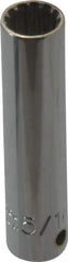 Proto - 1/4" Drive, 5/16" Socket, Spline Socket - 12 Points, 2" OAL - Eagle Tool & Supply