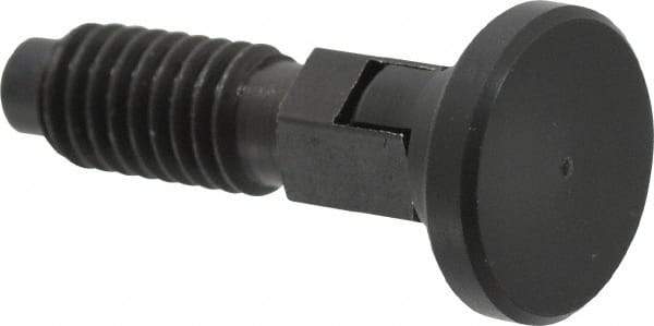 Gibraltar - 3/8-16, 1/4" Max Plunger Diam, 0.25 Lb Init to 2 Lb Final End Force, Locking Knob Handle Plunger - Delrin Knob, 0.94" Body Length, 3/4" Length Under Head/Shoulder, 0.18" Plunger Projection - Eagle Tool & Supply