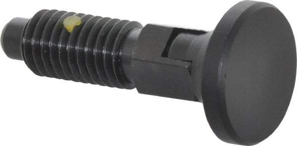 Gibraltar - 1/2-13, 0.31" Max Plunger Diam, 0.5 Lb Init to 1.75 Lb Final End Force, Locking Knob Handle Plunger - Delrin Knob, 1-1/4" Body Length, 1" Length Under Head/Shoulder, 1/4" Plunger Projection - Eagle Tool & Supply