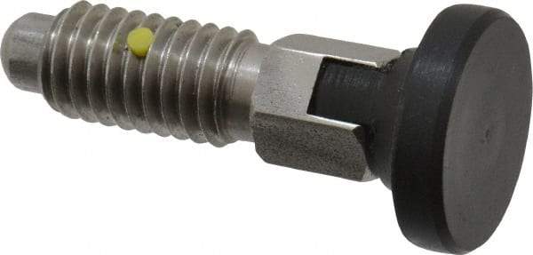 Gibraltar - 3/8-16, 1/4" Max Plunger Diam, 0.25 Lb Init to 2 Lb Final End Force, Locking Knob Handle Plunger - Delrin Knob, 0.94" Body Length, 3/4" Length Under Head/Shoulder, 0.18" Plunger Projection - Eagle Tool & Supply