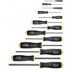 Bondhus - Hex Driver Sets Tool Type: Ball End Size Range (Inch): 0.050 - 3/8 - Eagle Tool & Supply
