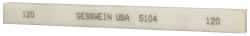 Made in USA - 120 Grit Aluminum Oxide Rectangular Polishing Stone - Fine Grade, 1/2" Wide x 6" Long x 1/4" Thick, Oil Filled - Eagle Tool & Supply