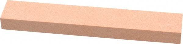 Made in USA - 180 Grit Aluminum Oxide Rectangular Polishing Stone - Very Fine Grade, 1" Wide x 6" Long x 1/2" Thick - Eagle Tool & Supply