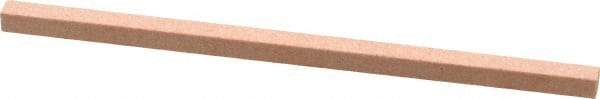 Made in USA - 180 Grit Aluminum Oxide Square Polishing Stone - Very Fine Grade, 5/32" Wide x 4" Long x 5/32" Thick - Eagle Tool & Supply