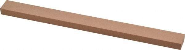 Made in USA - 320 Grit Aluminum Oxide Rectangular Polishing Stone - Extra Fine Grade, 1/2" Wide x 6" Long x 1/4" Thick - Eagle Tool & Supply