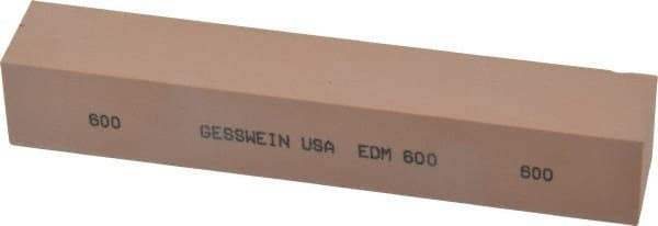 Made in USA - 600 Grit Aluminum Oxide Square Polishing Stone - Super Fine Grade, 1" Wide x 6" Long x 1" Thick - Eagle Tool & Supply