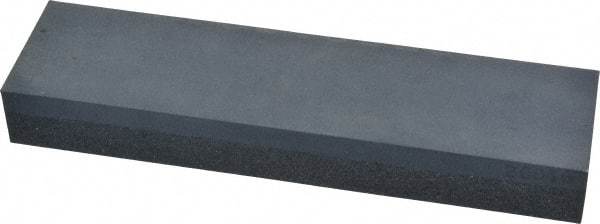 Made in USA - 8" Long x 2" Wide x 1" Thick, Silicon Carbide Sharpening Stone - Rectangle, Coarse, Fine Grade - Eagle Tool & Supply
