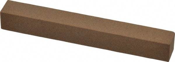 Made in USA - 4" Long x 1/2" Wide x 1/2" Thick, Aluminum Oxide Sharpening Stone - Square, Medium Grade - Eagle Tool & Supply