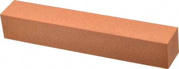 Made in USA - 6" Long x 1" Wide x 1" Thick, Aluminum Oxide Sharpening Stone - Square, Fine Grade - Eagle Tool & Supply