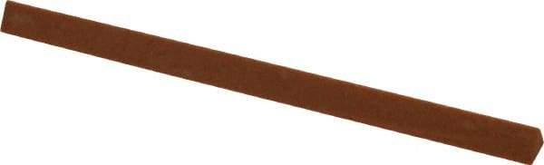 Made in USA - 4" Long x 1/4" Wide x 1/4" Thick, Aluminum Oxide Sharpening Stone - Triangle, Fine Grade - Eagle Tool & Supply