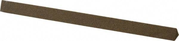 Made in USA - 4" Long x 1/4" Wide x 1/4" Thick, Aluminum Oxide Sharpening Stone - Triangle, Medium Grade - Eagle Tool & Supply