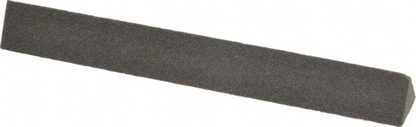Made in USA - 4" Long x 1/2" Wide x 1/2" Thick, Aluminum Oxide Sharpening Stone - Triangle, Coarse Grade - Eagle Tool & Supply