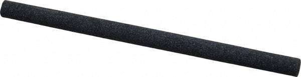 Made in USA - 4" Long x 1/4" Diam x 1/4" Thick, Silicon Carbide Sharpening Stone - Round, Medium Grade - Eagle Tool & Supply