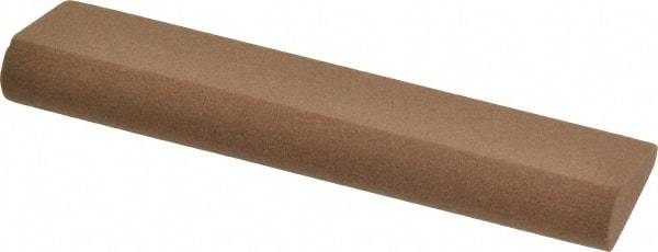 Made in USA - 4" Long x 1" Diam x 7/16" Thick, Aluminum Oxide Sharpening Stone - Round, Medium Grade - Eagle Tool & Supply