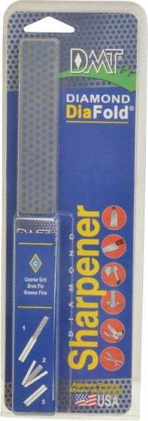 DMT - Coarse Grade, Diamond Whetstone Sharpener - 325 Grit, 45 Micron, Diamond Area 4.3" Long x 1" Wide, 9-1/2" Open Length, 5" Closed Length - Eagle Tool & Supply
