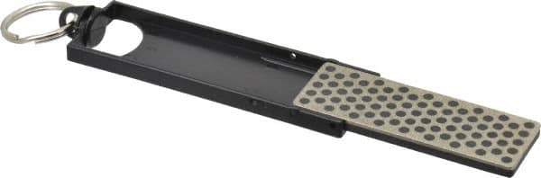 DMT - Extra Coarse Grade, Diamond Mini Sharp Sharpener - 60 Micron, Diamond Area 2-3/4" Long x 15/16" Wide, 5-1/2" Open Length, 2-11/16" Closed Length - Eagle Tool & Supply