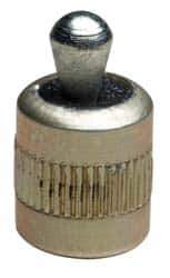 Vlier - 7/16" Body Diam, 0.45" Body Length, 0.2" Nose Diam, 0.4" Nose Length, Spring Locating Pin - 34 Lb Final End Force, Aluminum Body, Alloy Steel Nose - Eagle Tool & Supply