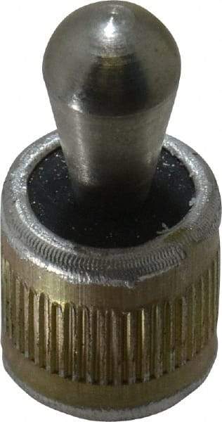 Vlier - 1/2" Body Diam, 0.53" Body Length, 0.31" Nose Diam, 0.51" Nose Length, Spring Locating Pin - 11.2 Lb Final End Force, Aluminum Body, Alloy Steel Nose - Eagle Tool & Supply