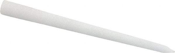 Norton - 3" Long x 1/4" Diam x 1/4" Thick, Novaculite Sharpening Stone - Round Tapered, Ultra Fine Grade - Eagle Tool & Supply
