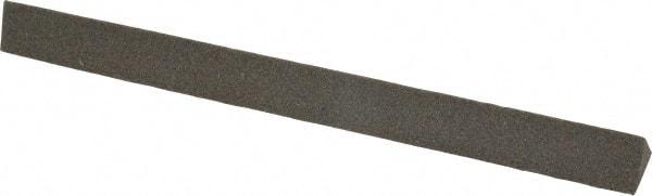 Norton - 6" Long x 1/2" Wide x 1/2" Thick, Aluminum Oxide Sharpening Stone - Triangle, Coarse Grade - Eagle Tool & Supply