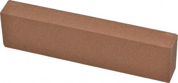 Norton - 4" Long x 1" Wide x 1/2" Thick, Aluminum Oxide Sharpening Stone - Rectangle, Medium Grade - Eagle Tool & Supply