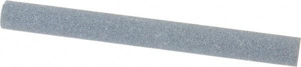 Norton - 4" Long x 3/8" Diam x 3/8" Thick, Silicon Carbide Sharpening Stone - Round, Medium Grade - Eagle Tool & Supply