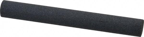 Norton - 4" Long x 1/2" Diam x 1/2" Thick, Silicon Carbide Sharpening Stone - Round, Medium Grade - Eagle Tool & Supply