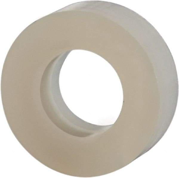 Made in USA - #10 Screw, Grade 6/6 Nylon Standard Flat Washer - 4.93mm ID x 3/8" OD, 3.18mm Thick - Eagle Tool & Supply