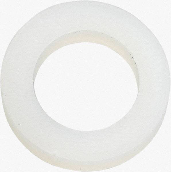 Made in USA - 5/16" Screw, Grade 6/6 Nylon Standard Flat Washer - 8.05mm ID x 1/2" OD, 2.36mm Thick - Eagle Tool & Supply