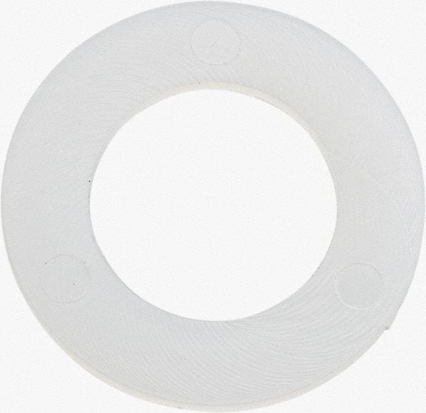 Made in USA - 7/16" Screw, Grade 6/6 Nylon Standard Flat Washer - 11.25mm ID x 3/4" OD, 0.81mm Thick - Eagle Tool & Supply
