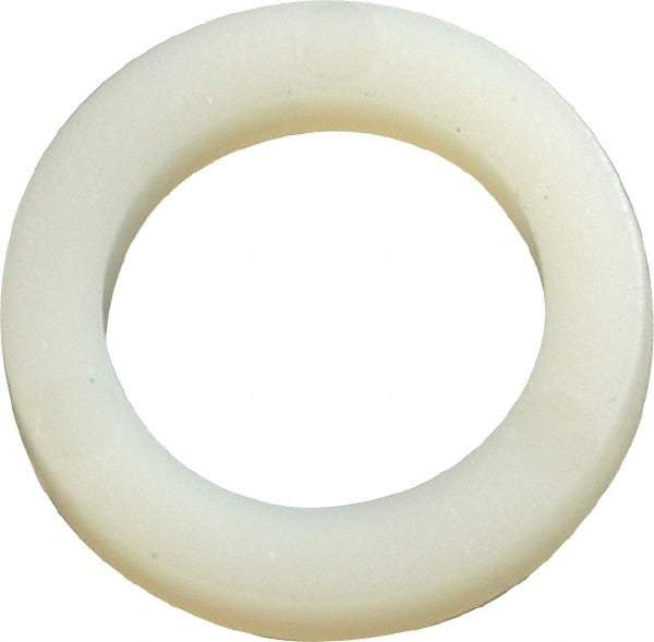 Made in USA - 1/2" Screw, Grade 6/6 Nylon Standard Flat Washer - 12.83mm ID x 3/4" OD, 3.18mm Thick - Eagle Tool & Supply