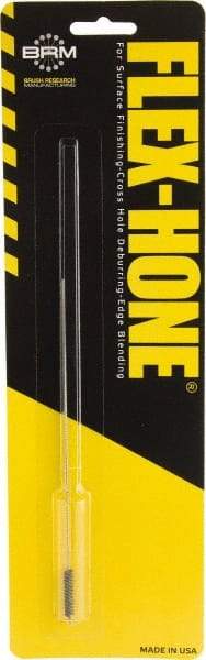 Brush Research Mfg. - 0.177" Bore Diam, 400 Grit, Aluminum Oxide Flexible Hone - Extra Fine, 6" OAL - Eagle Tool & Supply