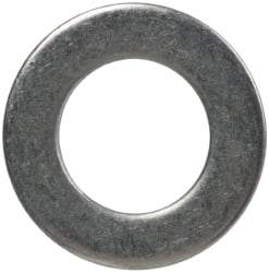 Made in USA - #8L Screw, Grade 300 Stainless Steel Standard Flat Washer - 0.169" ID x 0.304" OD, 0.016" Thick, Passivated Finish, Meets Military Specifications - Eagle Tool & Supply