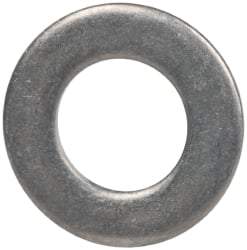 Made in USA - #10L Screw, Grade 300 Stainless Steel Standard Flat Washer - 0.195" ID x 0.354" OD, 0.032" Thick, Passivated Finish, Meets Military Specifications - Eagle Tool & Supply