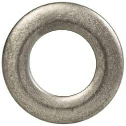 Made in USA - #10 Screw, Grade 300 Stainless Steel Standard Flat Washer - 0.195" ID x 0.354" OD, 0.063" Thick, Passivated Finish, Meets Military Specifications - Eagle Tool & Supply