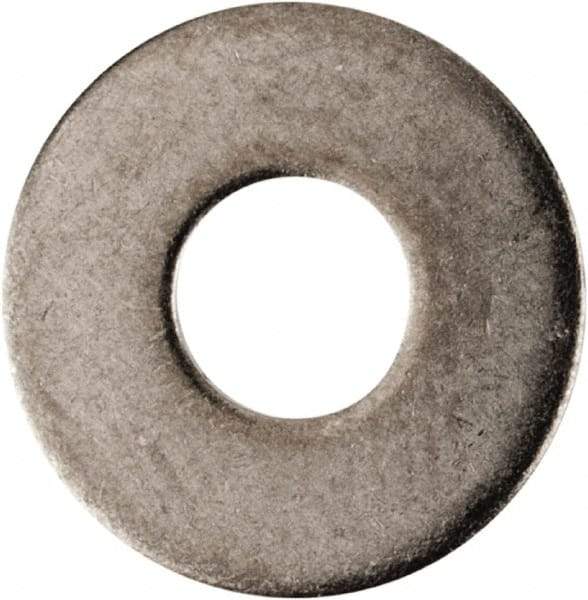 Made in USA - #4L Screw, Grade AN960 Stainless Steel Standard Flat Washer - 1/8" ID x 0.312" OD, 0.016" Thick, Passivated Finish, Meets Military Specifications - Eagle Tool & Supply