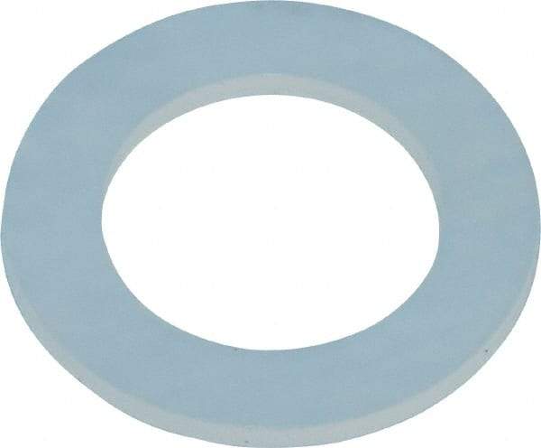 Made in USA - 1/4" Screw, Grade 6/6 Nylon Standard Flat Washer - 0.313" ID x 1/2" OD, 0.031" Thick, Plain Finish - Eagle Tool & Supply