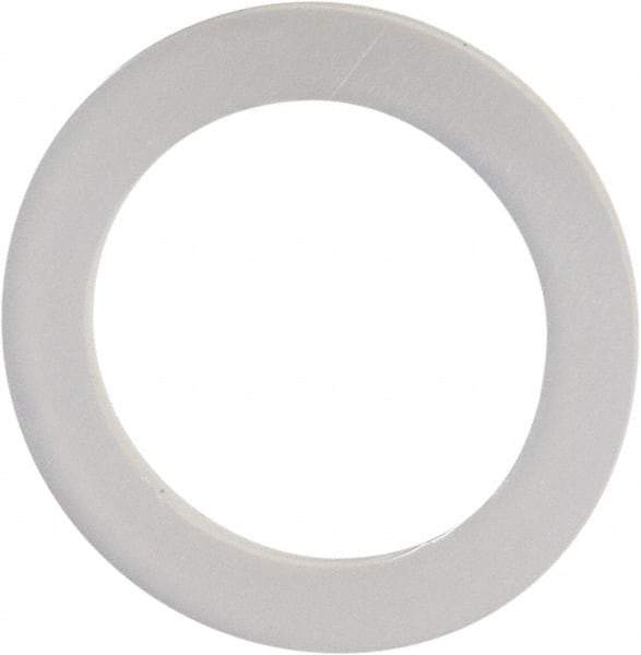 Made in USA - 3/8" Screw, Grade 6/6 Nylon Standard Flat Washer - 7/16" ID x 5/8" OD, 0.031" Thick, Plain Finish - Eagle Tool & Supply
