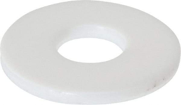 Made in USA - 1/4" Screw, PTFE Standard Flat Washer - 0.281" ID x 0.735" OD, 0.062" Thick, Plain Finish - Eagle Tool & Supply