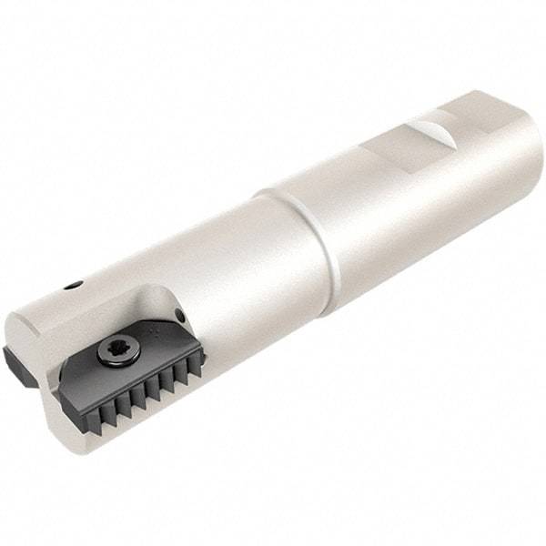 Iscar - 1-1/4" Cut Diam, 0.394" Max Depth of Cut, Indexable Square Shoulder End Mill - M16 Modular Connection, 90° Lead Angle, Through Coolant, Series FlexFit, Heli2000 - Eagle Tool & Supply