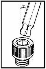 Bondhus - 3-3/8" OAL T15 Torx Key - Eagle Tool & Supply
